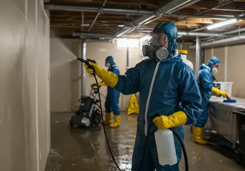 Basement Sanitization and Antimicrobial Treatment process in Willowick, OH